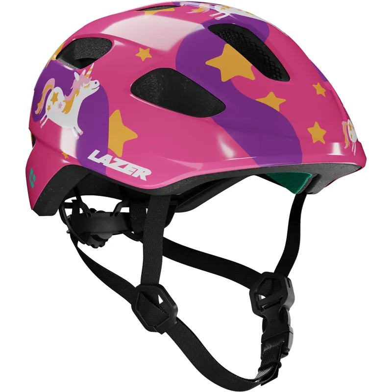 Lazer PNut 2.0 KinetiCore Kids Bike Helmet in Purple Pony-4