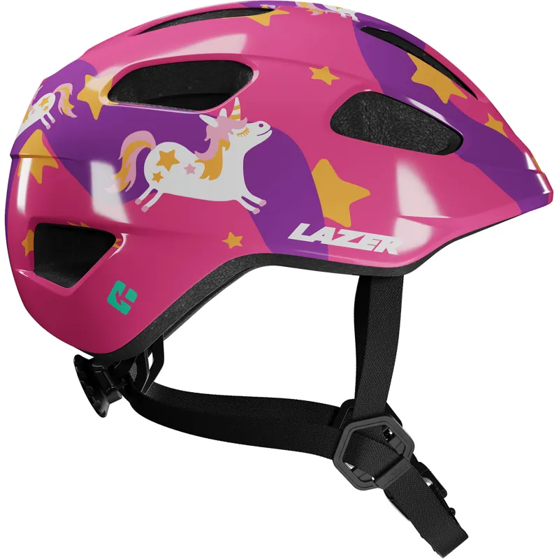 Lazer PNut 2.0 KinetiCore Kids Bike Helmet in Purple Pony