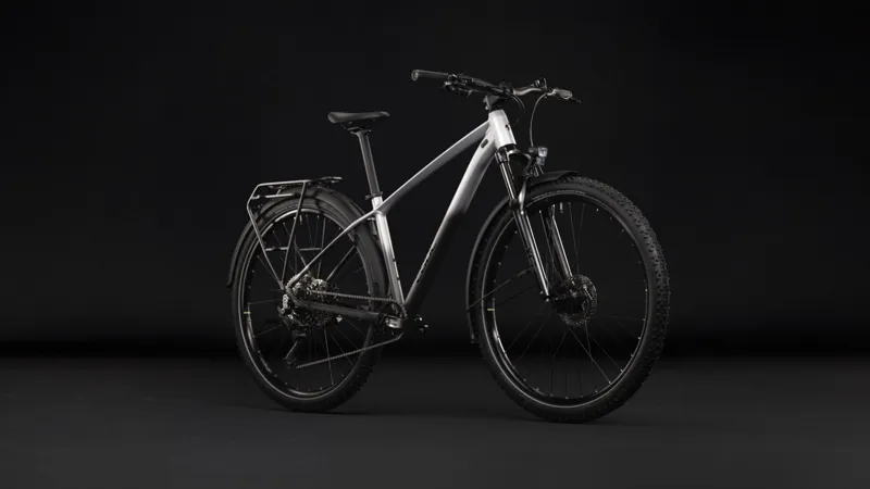 Cube Aim Pro FE Hardtail Mountain Bike in Grey and Black-8