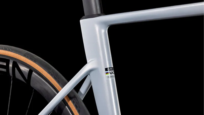 Cube Litening Air C:68X Pro Road Bike in Foggrey and White-4