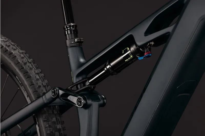 Cube Stereo Hybrid ONE44 HPC Race 800Wh Electric Full Suspension Mountain Bike in Coal and Green-5