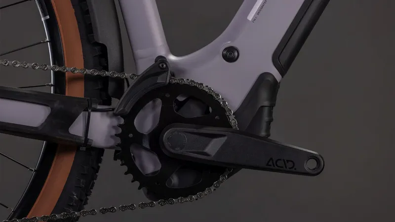 Cube Reaction Hybrid Performance FE 600Wh Electric Mountain Bike in Plumgrey and Black-5