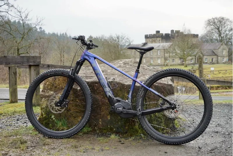 EX DEMO - TREK Marlin+ 8 400Wh Electric Mountain Bike in Purple Flip to Black Fade