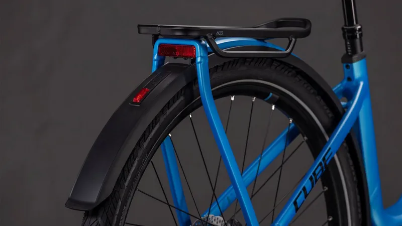 Cube Kathmandu Hybrid Comfort Pro EE 800Wh Electric Hybrid Bike in Azure and Black-6