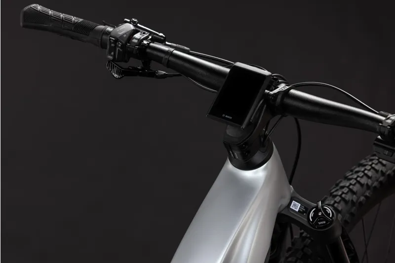Cube Reaction Hybrid SLX 800Wh Electric Mountain Bike in Platinum and Reflex-5