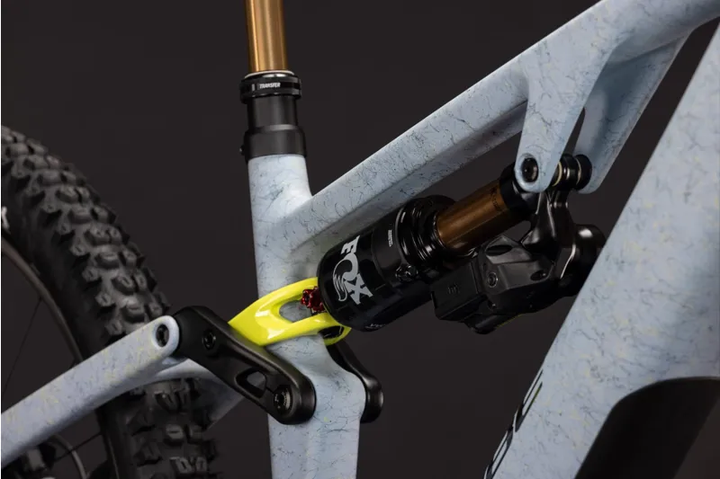 Cube AMS Hybrid 177 C:62 Super TM 600Wh Electric Full Suspension Mountain Bike in Artichoke and Lime-6