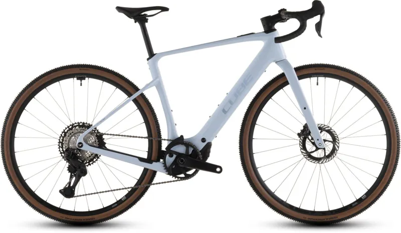 Cube Nuroad Hybrid C:62 SLX 400Wh Electric Gravel Bike in Iceblue and Prism