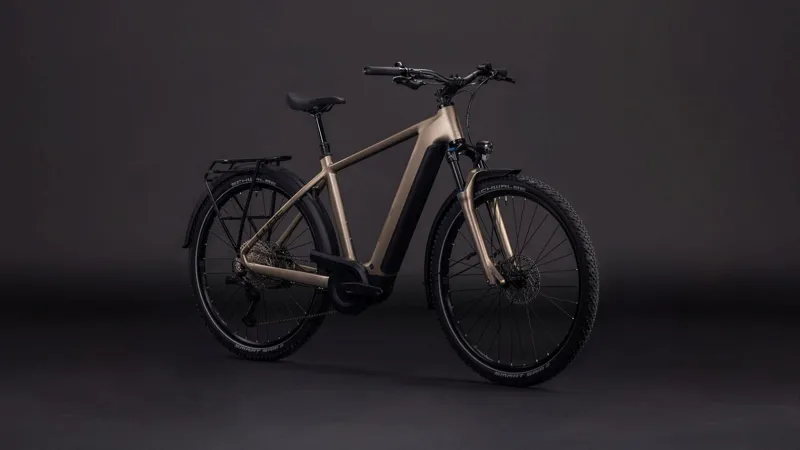 Cube Nuride Hybrid Pro 600Wh Electric Hybrid Bike in Flashstone and Chrome-6