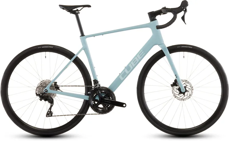 Cube Attain C:62 Race Road Bike in Skylightblue and Cyan