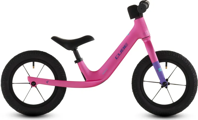 Cube Numove 120 Walk 12 Inch Kids Balance Bike in Fucsia and Plum