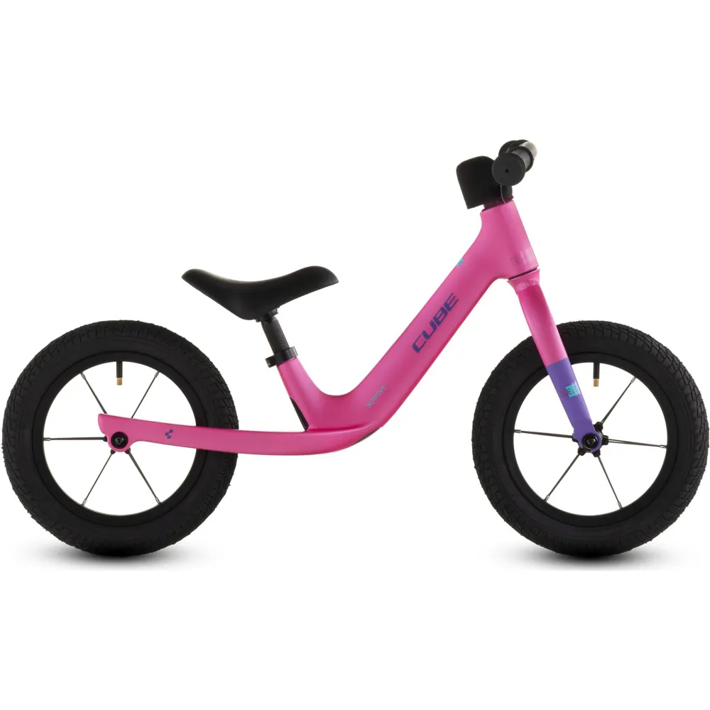 Team Cycles Cube Numove 120 Walk 12 Inch Kids Balance Bike in Fucsia and Plum | Interest FREE Finance & Online Refund Policy.