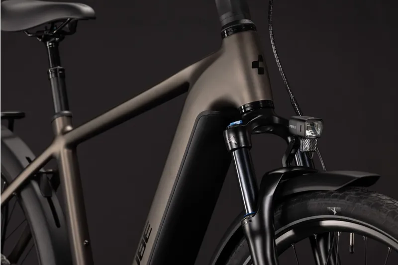Cube Touring Hybrid Pro 800Wh Electric Hybrid Bike in Metallicumbra and Black-5