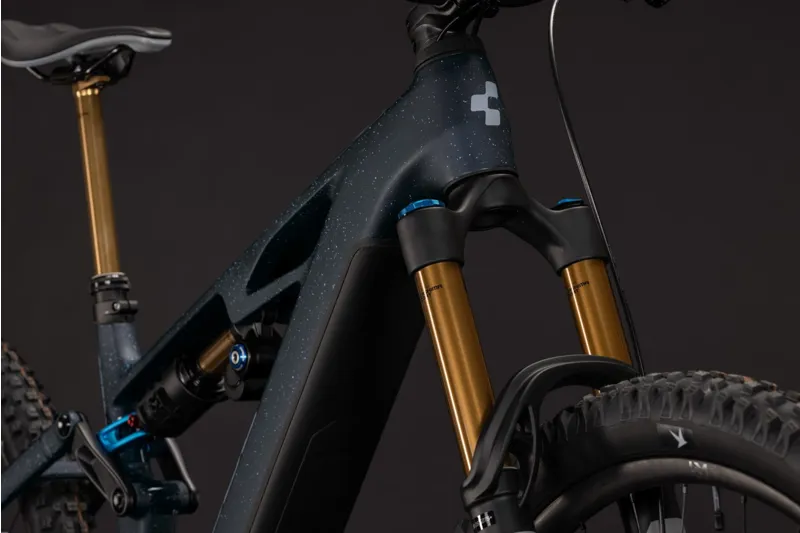 Cube Stereo Hybrid ONE77 HPC SLT 800Wh Electric Full Suspension Mountain Bike in Bluegalaxy and Grey-6