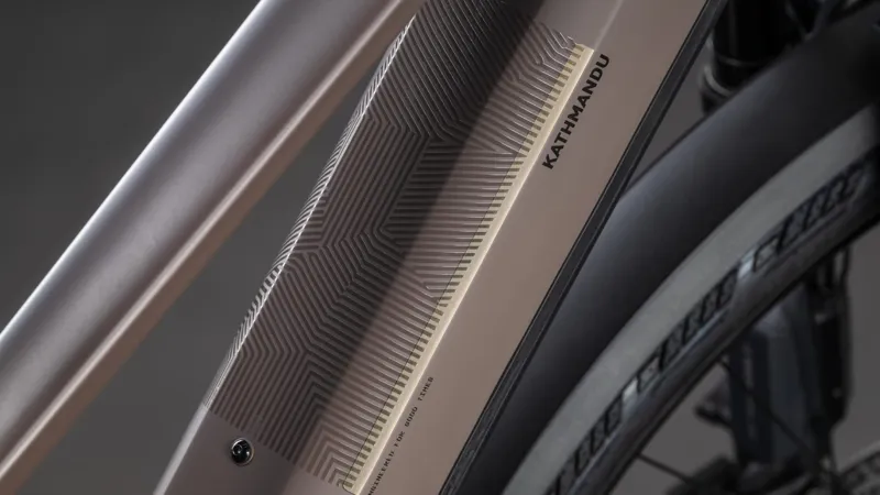 Cube Kathmandu Hybrid EXC T 800Wh Electric Hybrid Bike in Cedar and Chrome-5