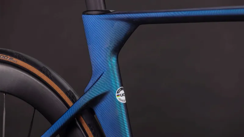 Cube Litening Aero C:68X SLT Road Bike in Atlantisgrid and Ice-6