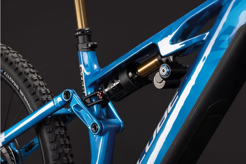 Cube Stereo Hybrid ONE77 HPC AT 800Wh Electric Full Suspension Mountain Bike in Actionteam-6