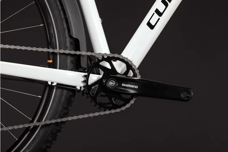 Cube Aim One FE Hardtail Mountain Bike in White and Black-4