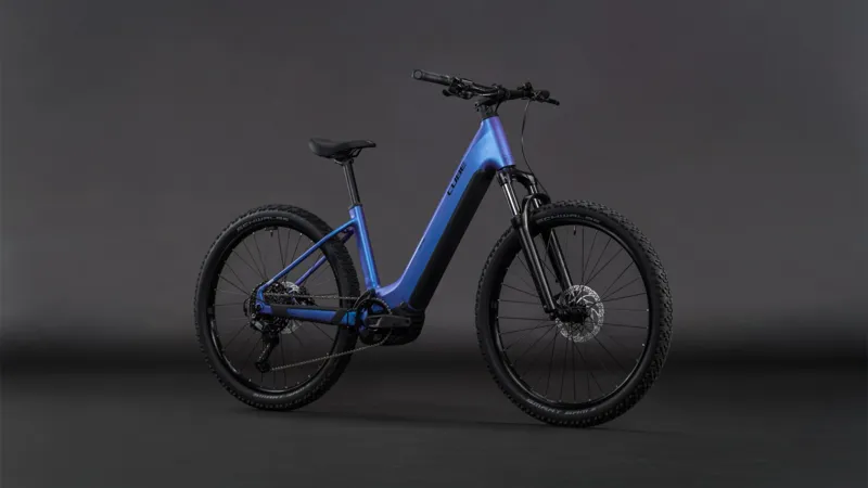Cube Reaction Hybrid One EE 800Wh Electric Mountain Bike in Blueiris and Reflect-6