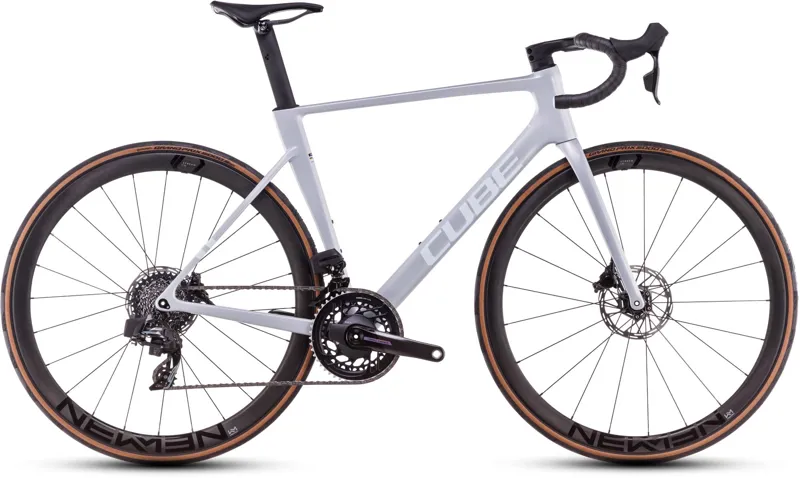Cube Litening Air C:68X Pro Road Bike in Foggrey and White