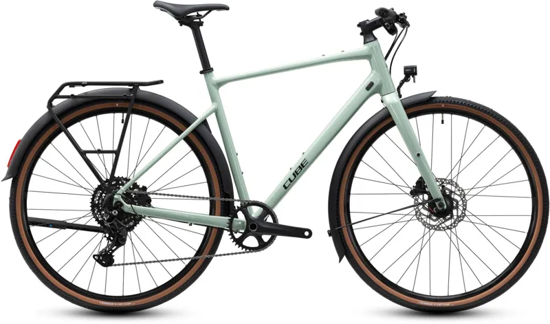 Cube Nulane Pro FE Hybrid Bike in Aloegreen and Black