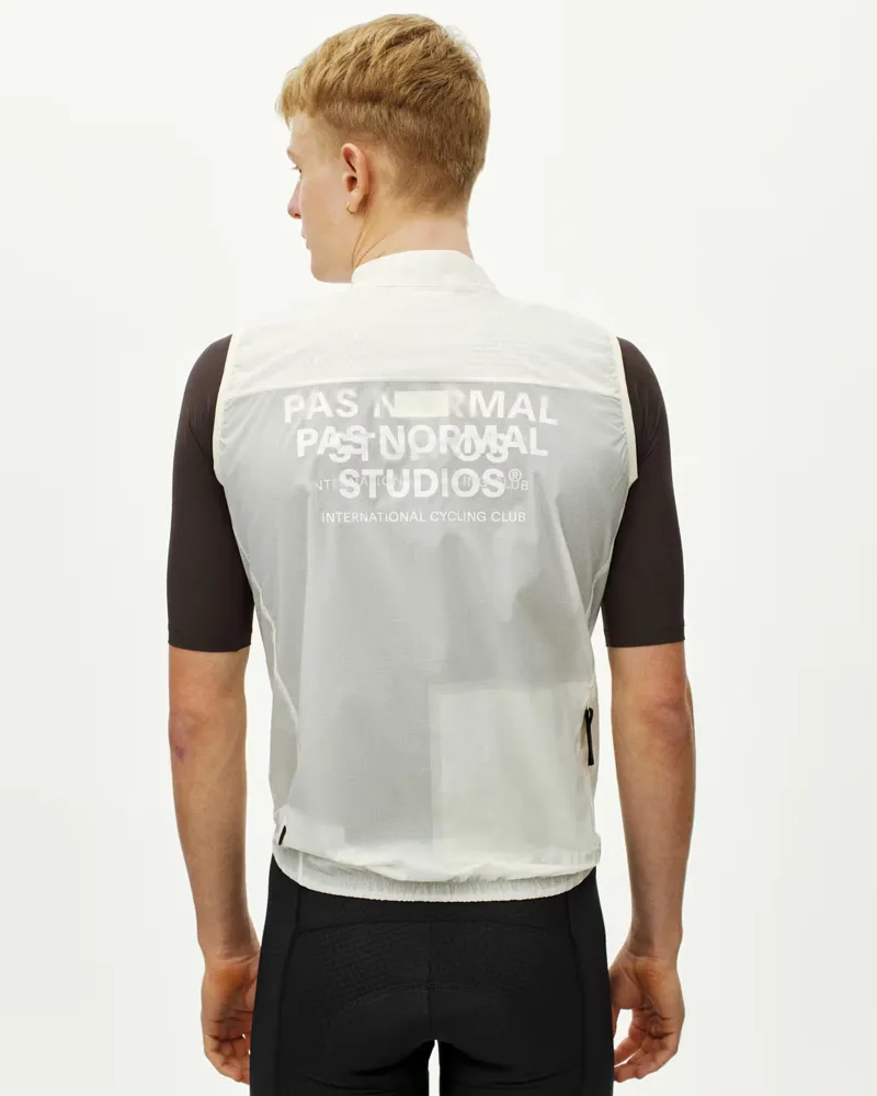 Pas Normal Studios Men's Essential Insulated Gilet in Off White-8
