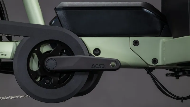 Cube Cargo Hybrid 800Wh Eelctric Cargo Bike in Pea and Reflex-3