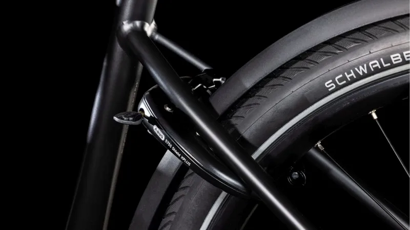 Cube Supreme Hybrid Comfort SLX EE 625Wh Electric Hybrid Bike in Black and Metal-6