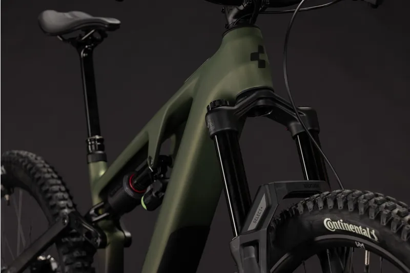 Cube AMS Hybrid 177 C:62 TM 600Wh Electric Full Suspension Mountain Bike in Reedgreen and Gills-5
