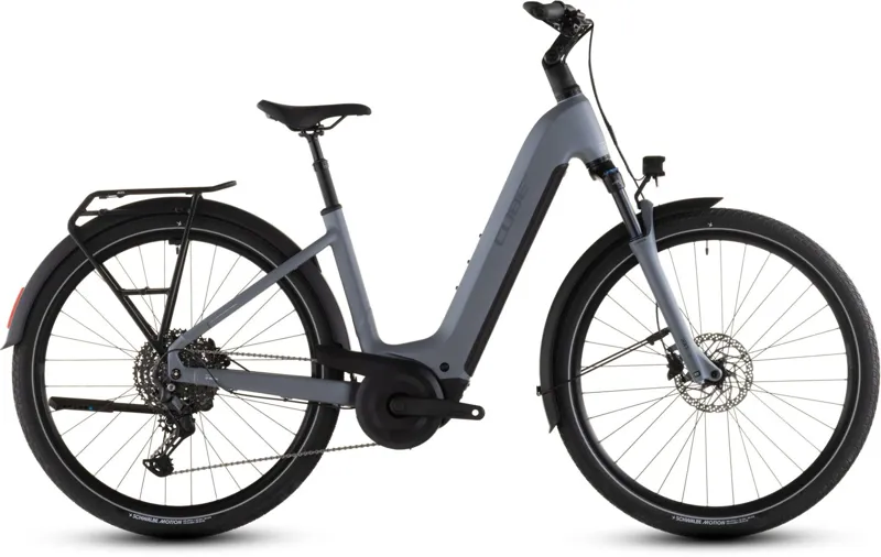 Cube Touring Hybrid Pro EE 800Wh Electric Hybrid Bike in Pearlgrey and Grey