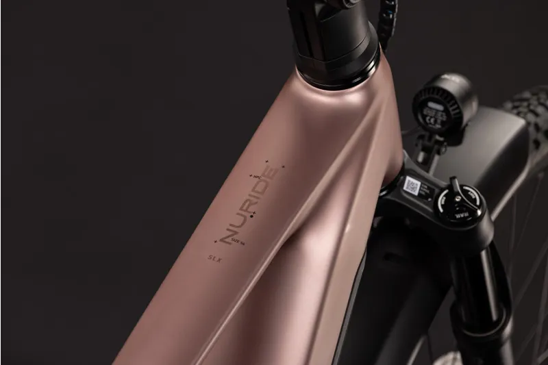 Cube Nuride Hybrid ONE11 HPC SLX 800Wh Electric Hybrid Bike in Mauve and Black-6