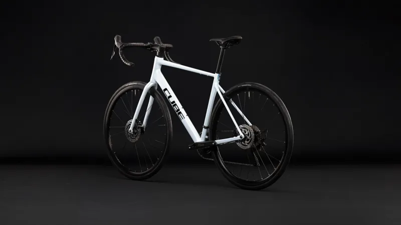 Cube Attain Race Road Bike in Glacier and Black-7