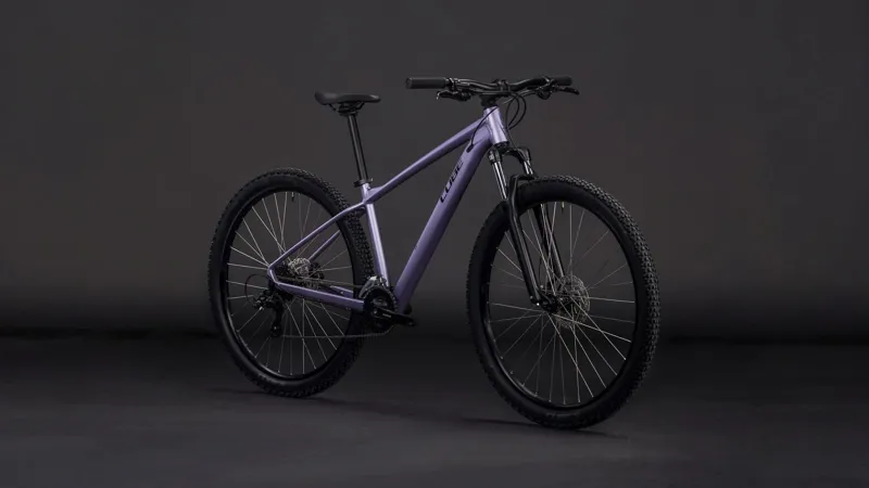 Cube Aim One Mountain Bike in Lightpurple and Chrome-6