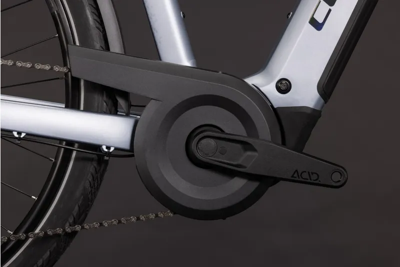 Cube Kathmandu Hybrid EXC 800Wh Electric Hybrid Bike in Slategrey and Chrome-5