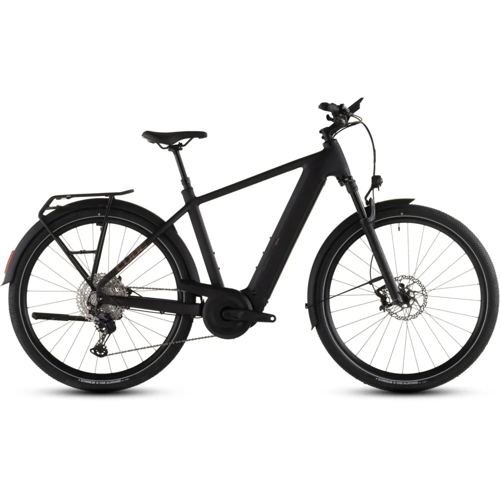 Cube Nuride Hybrid Slx 800Wh Electric Hybrid Bike In Black And Gold