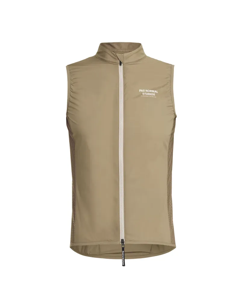 Pas Normal Studios Mechanism Stow Away Gilet in Beige