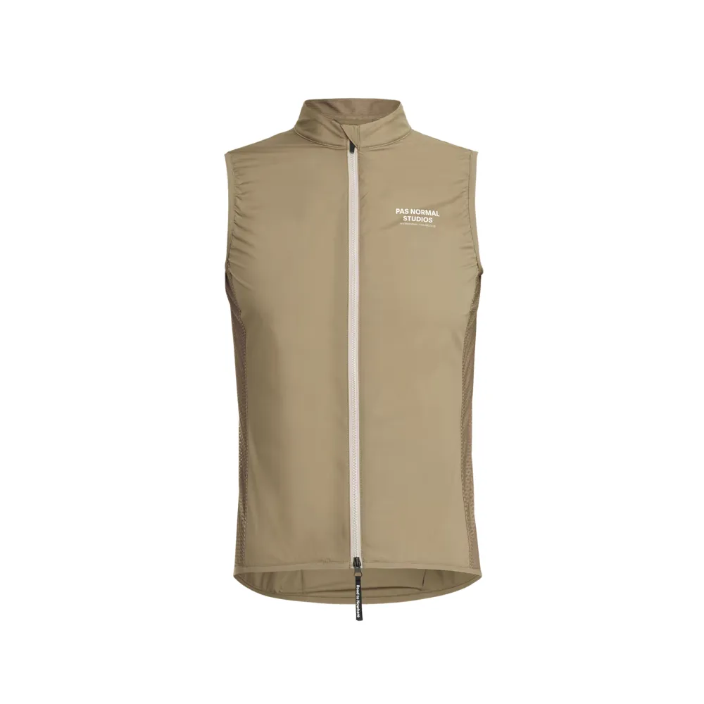 Team Cycles Pas Normal Studios Mechanism Stow Away Gilet in Beige | Interest FREE Finance & Online Refund Policy.