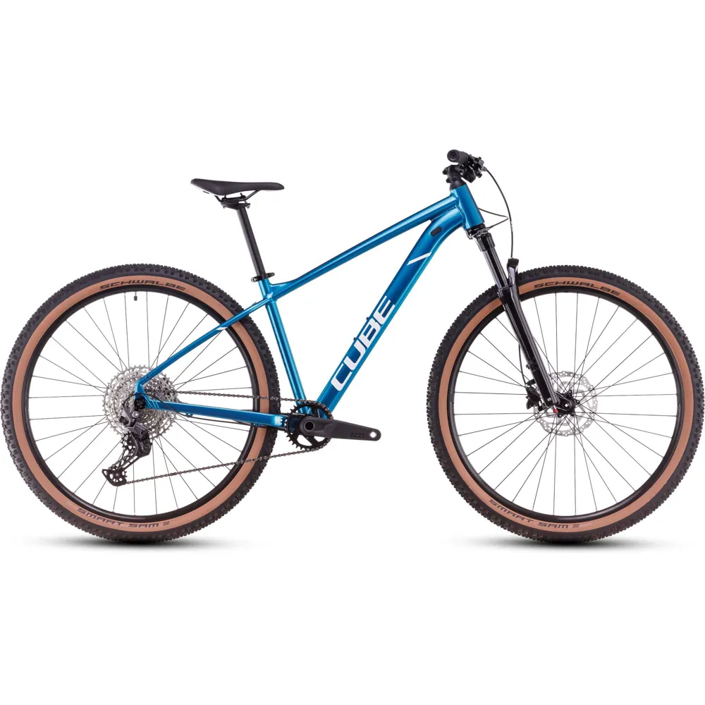 Team Cycles Cube Attention Pro Mountain Bike in Metallicteal and White | Interest FREE Finance & Online Refund Policy.