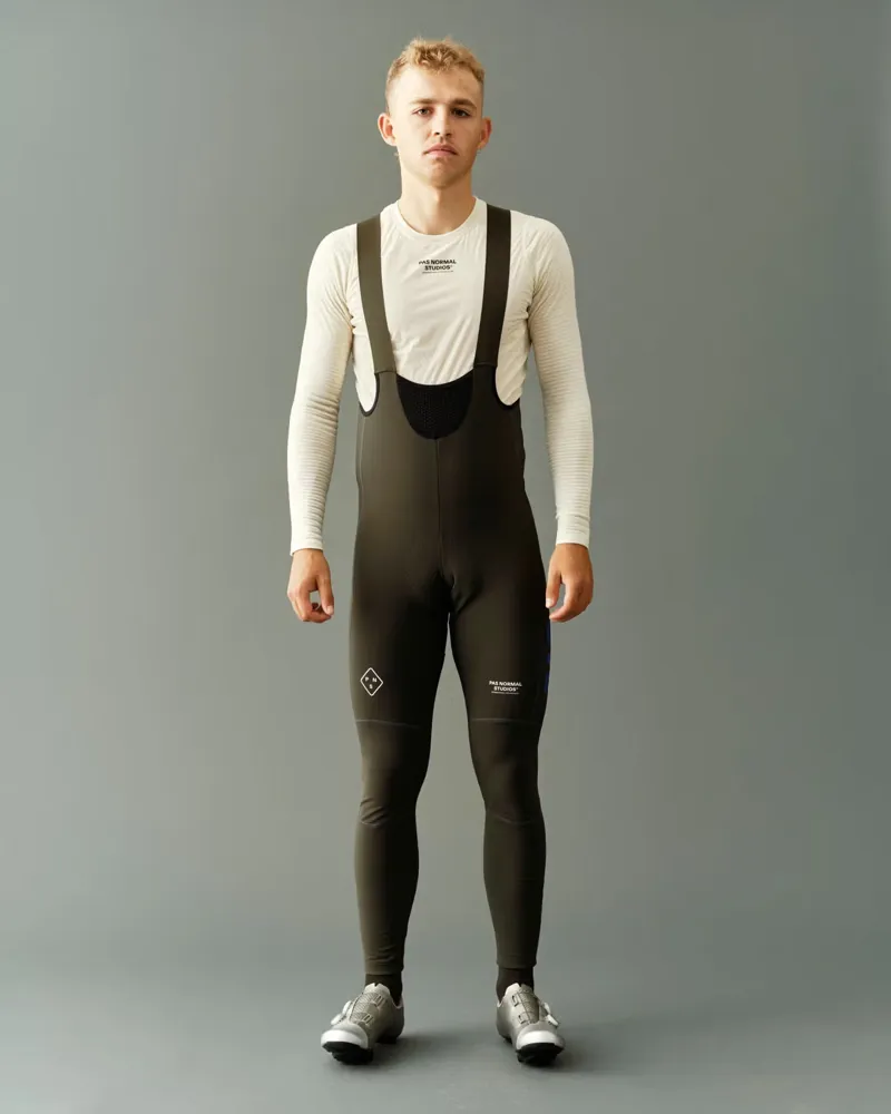 Pas Normal Studios Mechanism Deep Winter Long Bibs in Dark Olive-4