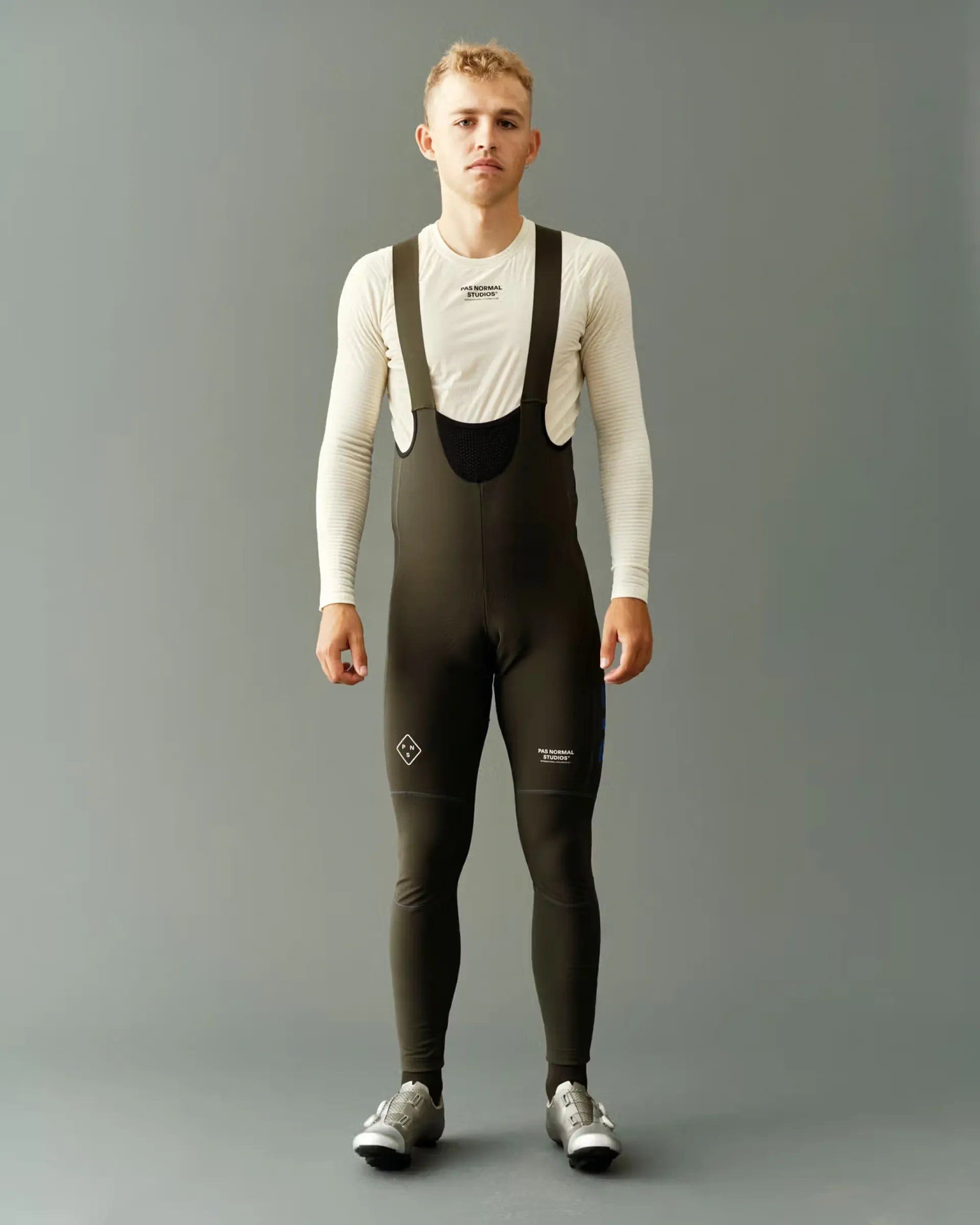 Pas Normal Studios Mechanism Deep Winter Long Bibs in Dark Olive