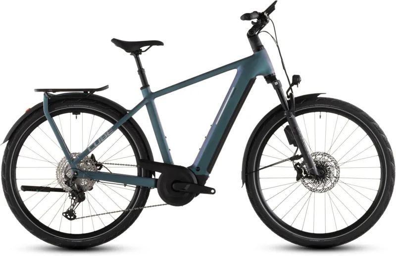 Cube Kathmandu Hybrid EXC 800Wh Electric Hybrid Bike in Smardgrey and Prism
