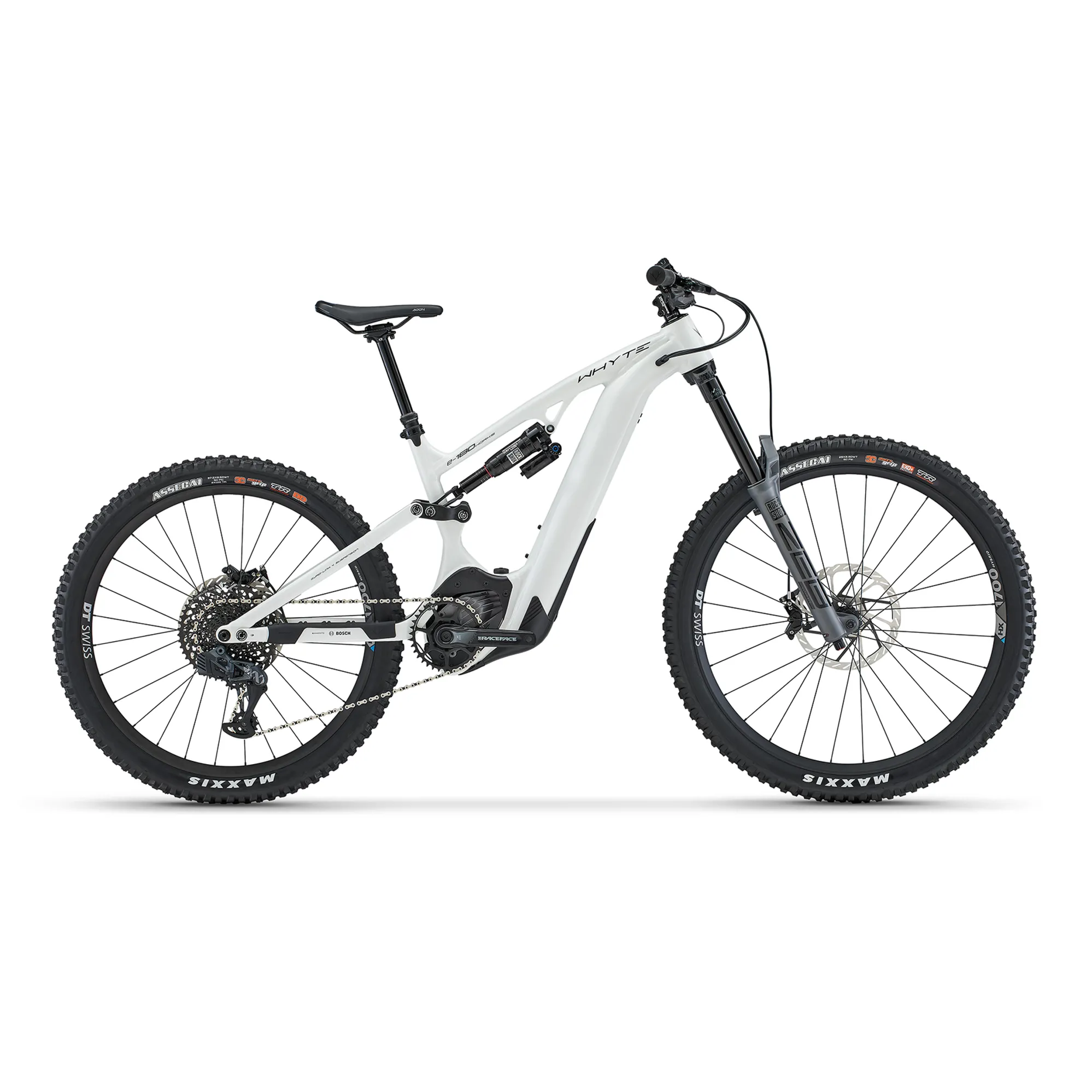 Whyte Bikes E 180 Works MX Super Enduro Electric Mountain Bike in White