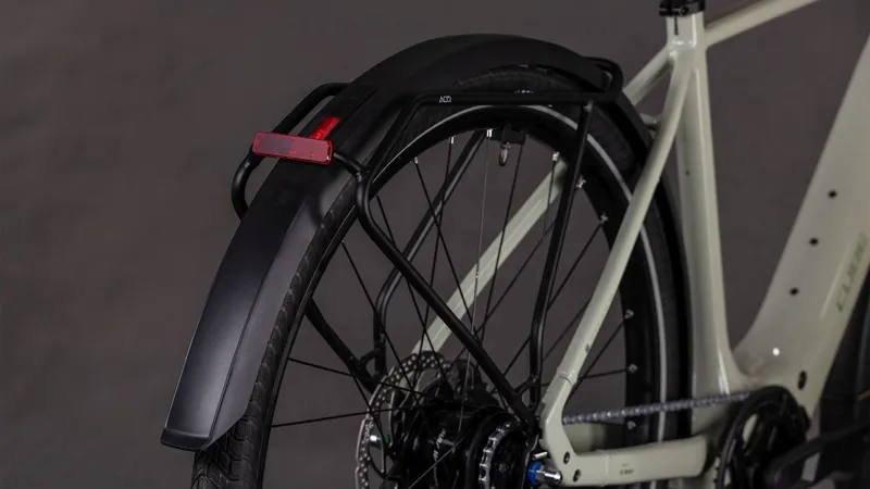 Cube Editor Hybrid SLX FE 400Wh Electric Hybrid Bike in Reedbeige and Chrome-4