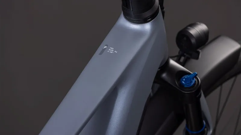 Cube Touring Hybrid Pro 800Wh Electric Hybrid Bike in Pearlgrey and Grey-5