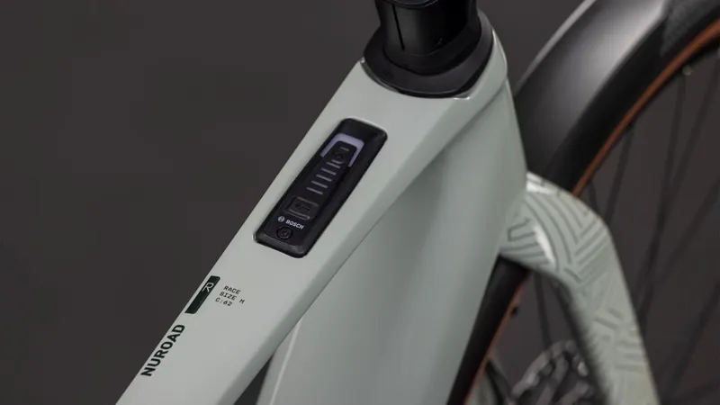 Cube Nuroad Hybrid C:62 Race FE 400Wh Electric Gravel Bike in Reedbeige and Black-5