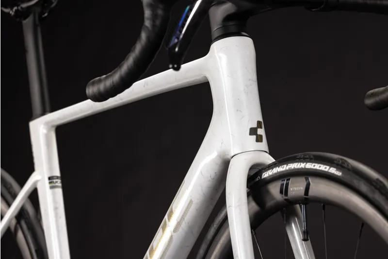 Cube Litening Air C:68X Pro Road Bike in Chalkyfibre and Gold-5