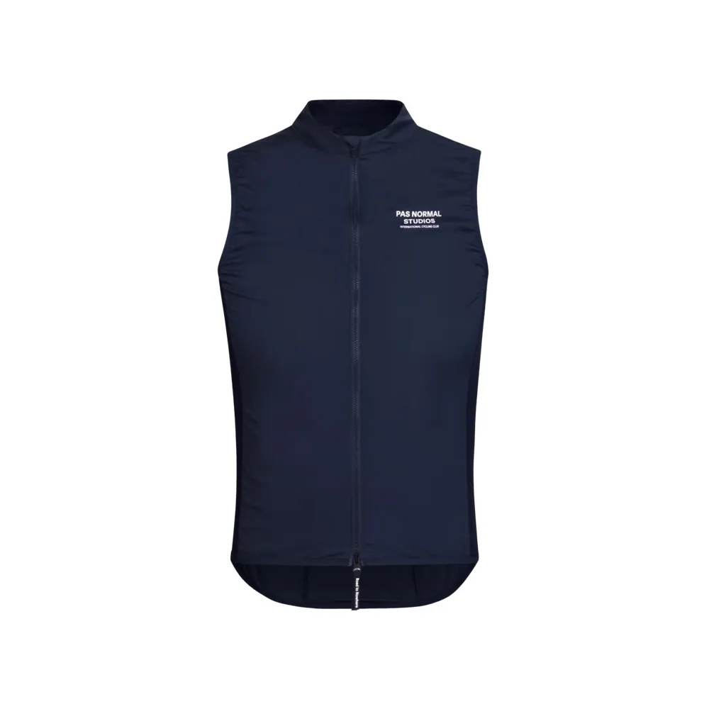 Team Cycles Pas Normal Studios Men's Mechanism Stow Away Gilet in Navy | Interest FREE Finance & Online Refund Policy.