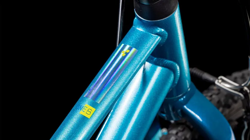 Cube Numove 180 18 Inch Kids Bike in Blue and Lime-5