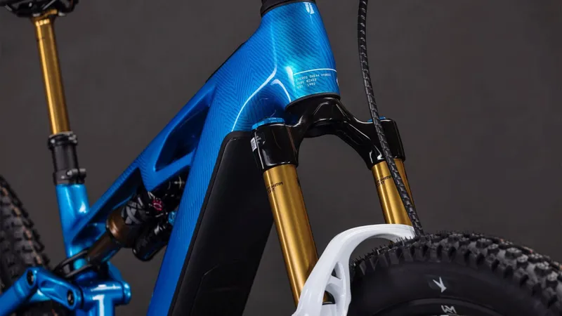 Cube Stereo Hybrid ONE44 HPC AT 800Wh Electric Full Suspension Mountain Bike in Actionteam-6