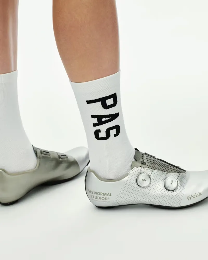 Pas Normal Studios Race Socks in White-5