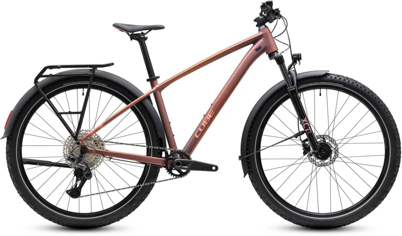 Cube Aim SLX FE Hardtail Mountain Bike in Rustyrose and Peach